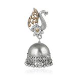 Buy Karatcart Afghani Tribal Oxidised Dangler Stylish Fancy Party Wear Light Weight Peacock Jhumki Earrings For Women - Purplle