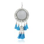 Buy Karatcart Jaipuri Designer Vintage Oxidised Silver Tribal Dangler Hanging Mirror Earring Antique - Purplle