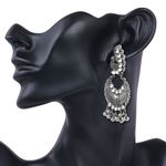 Buy Karatcart Afghani Tribal Oxidised Dangler Stylish Fancy Party Wear Light Weight Peacock Earrings For Women - Purplle