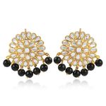 Buy Karatcart GoldPlated Black Fashion Fancy Party Wear Stud Earrings For Women - Purplle