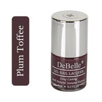 Buy DeBelle Gel Nail Lacquer Creme Plum Toffee - Burgundy, (8 ml) - Purplle
