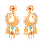 Buy Sukkhi Antique Peacock Gold Plated Kundan Earring for Women - E78828 - Purplle