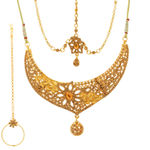 Buy Sukkhi Modern Gold Plated LCT Stone Choker Dulhan Set for Women - N80265 - Purplle