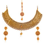 Buy Sukkhi Splendid Gold Plated LCT Stone Choker Necklace Set for Women - N79259 - Purplle