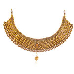 Buy Sukkhi Splendid Gold Plated LCT Stone Choker Necklace Set for Women - N79259 - Purplle