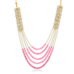 Buy Sukkhi Charming Gold Plated Kundan and Pearl Long Haram Necklace Set for Women - N79272 - Purplle
