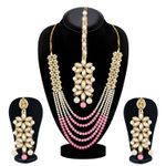 Buy Sukkhi Charming Gold Plated Kundan and Pearl Long Haram Necklace Set for Women - N79272 - Purplle