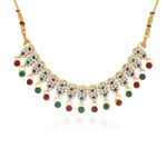 Buy Sukkhi Ravishing Gold Plated Colourful Choker Necklace Set for Women - N79396 - Purplle