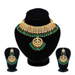 Buy Sukkhi Artistically Gold Plated Kundan Choker Necklace Set for Women - N79400 - Purplle