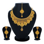 Buy Sukkhi Attractive Choker Gold Plated Necklace Set for Women - N80108 - Purplle
