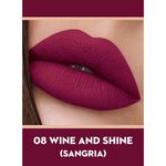 Buy SUGAR Cosmetics Smudge Me Not Liquid Lipsticks for Women | Transferproof & Waterproof | Lasts 12+ Hours | Matte Lipstick | 1.1ml - 08 Wine And Shine - Purplle