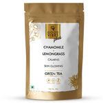 Buy Good Vibes Plus Calming + Skin Glowing Green Tea - Chamomile + Lemongrass (50 gm) - Purplle