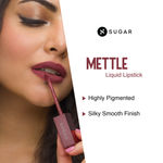 Buy SUGAR Cosmetics - Mettle - Liquid Lipstick - 07 Bellatrix (Mauve pink with Brown Undertones) - 7 gms - Creamy, Lightweight Lipstick, Lasts Up to 14 hours - Purplle