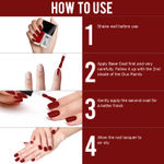 Buy NY Bae Nail Paint Duos, Red Creme Polish with Mattifying Top Coat - Arrabiata Date (5 ml + 5 ml) - Purplle