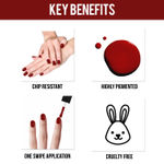 Buy NY Bae Nail Paint Duos, Red Creme Polish with Mattifying Top Coat - Arrabiata Date (5 ml + 5 ml) - Purplle
