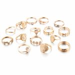 Buy Ferosh Darcia Golden Ring Set - Purplle