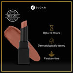 Buy SUGAR Cosmetics Nothing Else Matter Longwear Lipstick for Women | Lasts Up To 8+ Hours| Enriched with Vitamin E | 100% Vegan | 3.2gm - 15 Beige Turner - Purplle