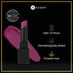 Buy SUGAR Cosmetics - Nothing Else Matter - Longwear Matte Lipstick - 20 Plum Alive (Deep Berry with Cool Undertone) - 3.5 gms - Water-Resistant, Premium Matte Lipstick, Paraben Free - Purplle