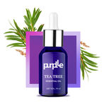 Buy Purplle Essential Oil - Tea Tree | Quick Absorption | All Skin Types | Anti-acne | Multi-use | Lightens Blemishes | Unclogs Pores | Nourishing (10 ml) - Purplle