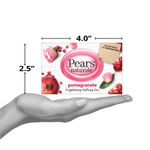 Buy Pears Naturale Pomegranate Brightening Bathing Soap Bar (125 g) (Pack of 3) - Purplle