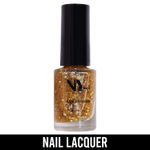 Buy NY Bae Nail Lacquer, Glitter | Shimmer Paint | Chip Resistant Polish | Highly Pigmented | Gold - The Bronx Moonlight 8 (6 ml) - Purplle
