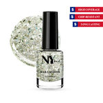 Buy NY Bae Nail Lacquer, Glitter | Shimmer Paint | Chip Resistant Polish | Highly Pigmented - Wall Street Moonlight 10 (6 ml) - Purplle
