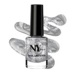Buy NY Bae Nail Lacquer, Glitter | Shimmer Paint | Chip Resistant Polish | Highly Pigmented - City Island Moonlight 12 (6 ml) - Purplle