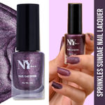 Buy NY Bae Sugar Effect Sprinkles Sundae Nail Lacquer - Figs Sprinkles Sundae 4 (6 ml) | Mauve Purple | Rich Pigment | Chip-proof | Cruelty Free - Purplle