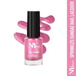 Buy NY Bae Sugar Effect Sprinkles Sundae Nail Lacquer - Strawberry Cheesecake Sprinkles Sundae 10 (6 ml) | Pink | Rich Pigment | Chip-proof | Cruelty Free - Purplle