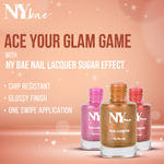 Buy NY Bae Sugar Effect Sprinkles Sundae Nail Lacquer - Blueberry Cheesecake Sprinkles Sundae 15 (6 ml) | Purple | Rich Pigment | Chip-proof | Cruelty Free - Purplle