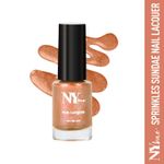 Buy NY Bae Sugar Effect Sprinkles Sundae Nail Lacquer - Peach Sprinkles Sundae 18 (6 ml) | Orange Peach | Rich Pigment | Chip-proof | Cruelty Free - Purplle