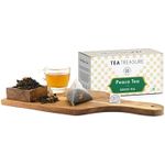 Buy Tea Treasure Peace - Jasmine Flower Green Tea - Antioxidants Rich Calming and Soothing Tea - 1 Teabox (18 Pyramid Tea Bags) - Purplle