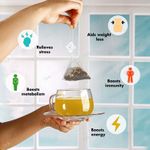 Buy Tea Treasure Peace - Jasmine Flower Green Tea - Antioxidants Rich Calming and Soothing Tea - 1 Teabox (18 Pyramid Tea Bags) - Purplle