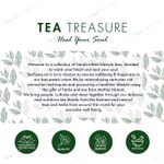 Buy Tea Treasure Peace - Jasmine Flower Green Tea - Antioxidants Rich Calming and Soothing Tea - 1 Teabox (18 Pyramid Tea Bags) - Purplle