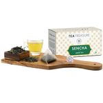 Buy Tea Treasure Sencha Green Tea - Energizing Tea, Antioxidants Rich - 1 Teabox (18 Pyramid Tea Bags) - Purplle