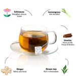 Buy Tea Treasure Immunity Tea - Strengthens immune system, Fights cold and flu - Detox Tea - 1 Teabox (18 Pyramid Tea Bags) - Purplle