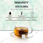 Buy Tea Treasure Immunity Tea - Strengthens immune system, Fights cold and flu - Detox Tea - 1 Teabox (18 Pyramid Tea Bags) - Purplle