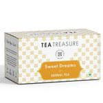 Buy Tea Treasure Sweet Dreams Tea - Chamomile & Lavender with other natural Herbs - Caffeine Free Calming Tea - 1 Teabox (18 Pyramid Tea Bags) - Purplle