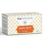 Buy Tea Treasure Apple Spice Fruit Tea - Infusion of Apple and Cinnamon with Assam Black Tea - 1 Teabox (18 Pyramid Tea Bags) - Purplle
