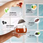 Buy Tea Treasure Punjabi Masala Chai with cinnamon, ginger, cardamom, black pepper and clove - 1 Teabox (18 Pyramid Tea Bags) - Purplle