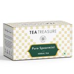 Buy Tea Treasure Spearmint Herbal Infusion Tea - Antioxidants Rich Refreshing Tea - 1 Teabox (18 Pyramid Tea Bags) - Purplle