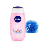 Buy Nivea Waterlily & Oil Shower Gel With Free Loofah (250 ml) - Purplle