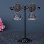 Buy Queen Be Oxidised Floral Jhumkis - EJ19002 - Purplle