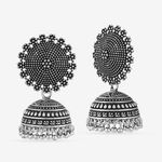 Buy Queen Be Oxidised Floral Jhumkis - EJ19002 - Purplle
