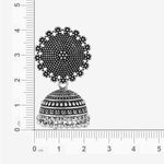 Buy Queen Be Oxidised Floral Jhumkis - EJ19002 - Purplle