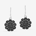 Buy Queen Be Oxidised Floral Shepherd Hook Danglers - EJ19009 - Purplle