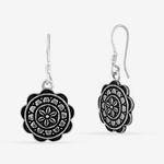 Buy Queen Be Oxidised Floral Shepherd Hook Danglers - EJ19009 - Purplle