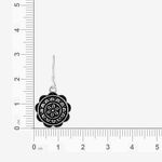 Buy Queen Be Oxidised Floral Shepherd Hook Danglers - EJ19009 - Purplle