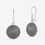 Buy Queen Be Oxidised Concentric Circle Shepherd Hook Danglers - EJ19013 - Purplle