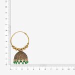 Buy Queen Be Oxidised Jhumki, Emerald Green Beads - EJ19015 - Purplle
